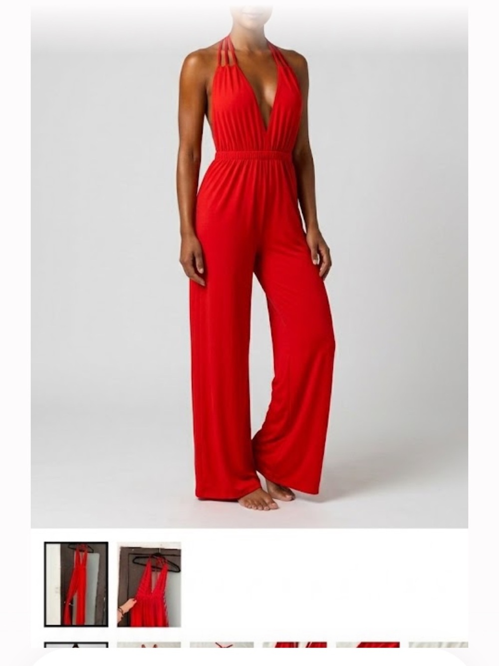 Elegant Red Jumpsuit